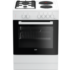 Štednjak kombinirani, 2 el.ringle, 2 x plin, pećnica