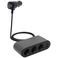 Auto razdjelnik sa USB punjačem, 3 x 12-24 V, 2 x USB