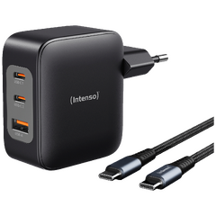 Punjač kučni sa type C kabelom, brzi, 1xUSB-A, 2xUCB-C, 100W