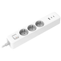 Produžni kabel, 3 utičnice, 1 x USB, 2 x USB C, 1.4 met.