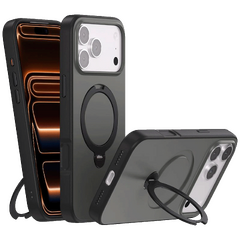 Maska sa rotirajućim držačem za iPhone 17 Pro, Magsafe, crna