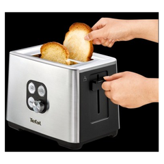 Tefal Equinox TT420D 7 2 slice(s) Black, Stainless steel