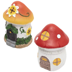 Solarna vrtna lampa u obliku kućice-gljiva, 40 mAh