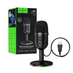 Mikrofon, stolni, RGB, USB