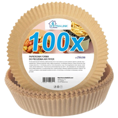 Papir za pečenje za friteze na vrući zrak,16x16 cm,100 kom.