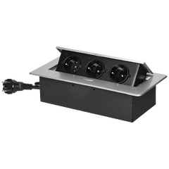 Produžni kabel sa 3 x Schuko utičnice, ugradbena