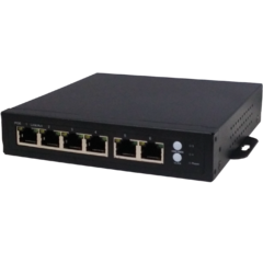 PoE mrežni switch, 6 port RJ-45, 4 PoE, rack ugradnja 