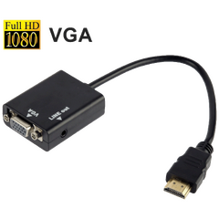 Adapter HDMI na VGA + audio