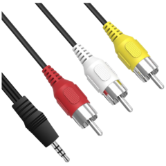 Činč 3 x RCA na Jack 3.5mm kabl, 1.2 met