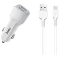 Auto punjač sa micro USB kabelom, 2 x USB, 5 V/2.4 A