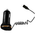 Auto punjač  sa micro USB kabl, USB, 5 V/3.4 A, crna