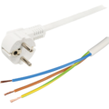 Produžni kabl,3 utičnice, prekidač, 1.0mm², 1,5 met, bijeli