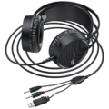 Slušalice sa mikrofonom, gaming, dužina kabela 2.4 met, crna