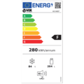 VOX Frižider/zamrzivač, neto zapremina 288 lit., F