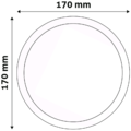 Plafonjera LED, ugradna, 12W, 950 lm, 4000K, IP20