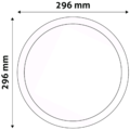 Plafonjera LED, ugradna, 24W, 2000 lm, 4000K, IP20