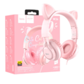 hoco. - W36 slušalice Mačje uši,Pink