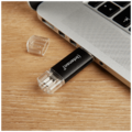 USB Flash drive 32GB, USB 3.2, USB-C, USB-A, Twist Line