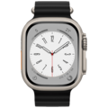 Silikonski remen za iWatch, 42/44/45/49mm, crna