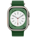 Silikonski remen za iWatch, 42/44/45/49mm, zelena