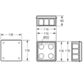 Razvodna kutija podžbuk 100x100, IP30