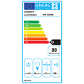 Napa HURRICANE 60 cm,protok 380 m³/h,2 motora,200W, crna