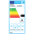 Napa CYCLONE 60 cm, protok 390 m³/h, 105 W, crno staklo