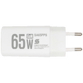 Punjač kučni, brzi, 1 x USB-A, 1 x UCB-C, 65W, GaN