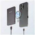 Prijenosni punjač, MagSafe, 5000mAh, bežični, sivi Prijenosni punjač, MagSafe, 5000mAh, bežični, sivi