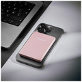 Prijenosni punjač, MagSafe, 5000mAh, bežični, Rose
