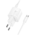 Punjač kućni sa type C kabelom, PD20W + QC3.0