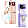 Maska za Samsung Z Flip4, MagSafe, sa prstenom, Transparent Maska za Samsung Z Flip4, MagSafe, sa prstenom, Transparent
