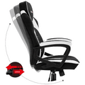 Gaming stolica, bijelo / crna