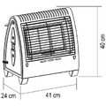 Plinska grijalica, 4200 W, crna, A