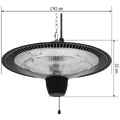 Grijalica sa karbonskim grijačem, 1500W, IPX4 outdoor